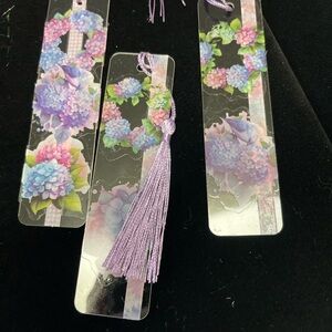 Floral Bookmark with Tassel